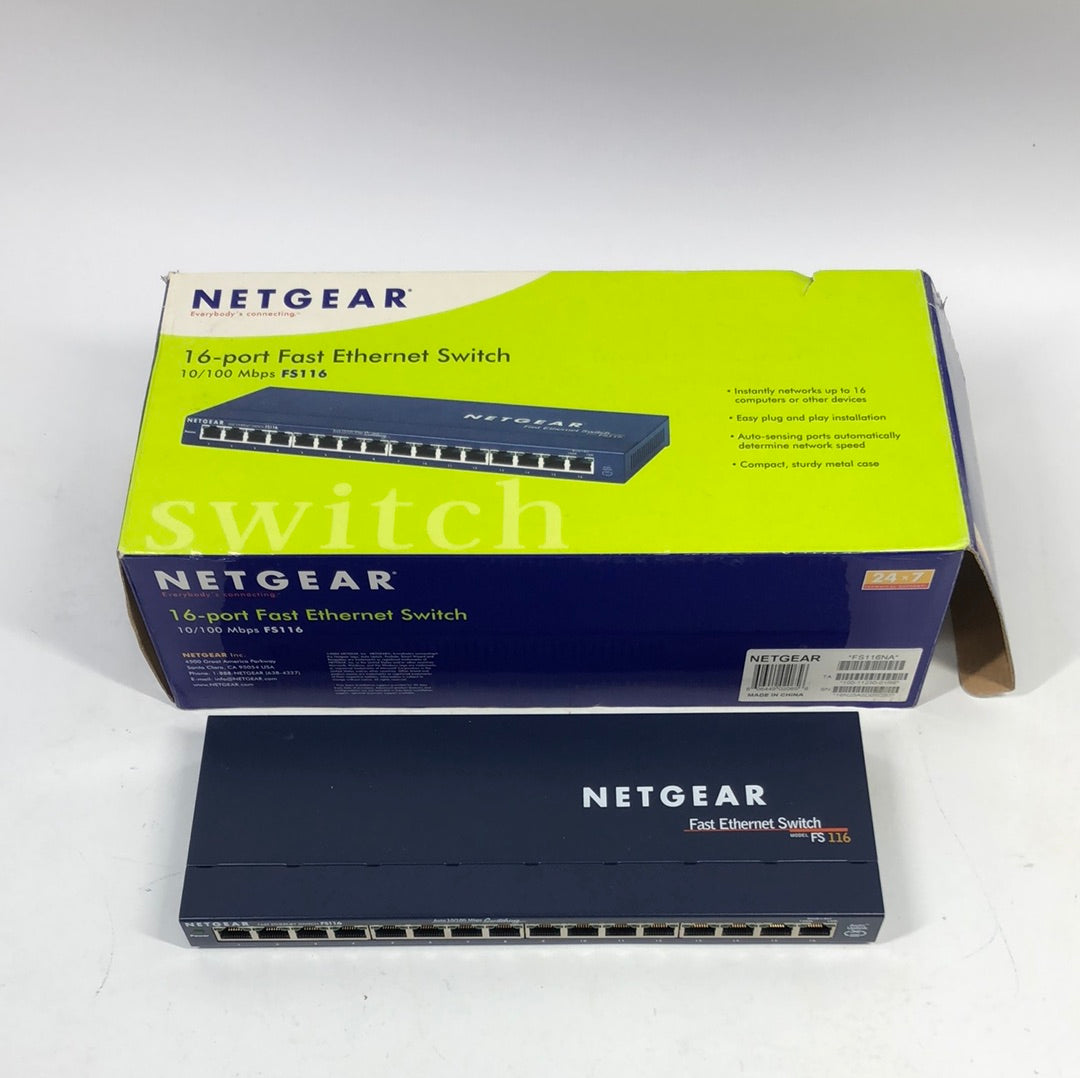 Netgear FS116 16 Port fast Ethernet Switch FS116
