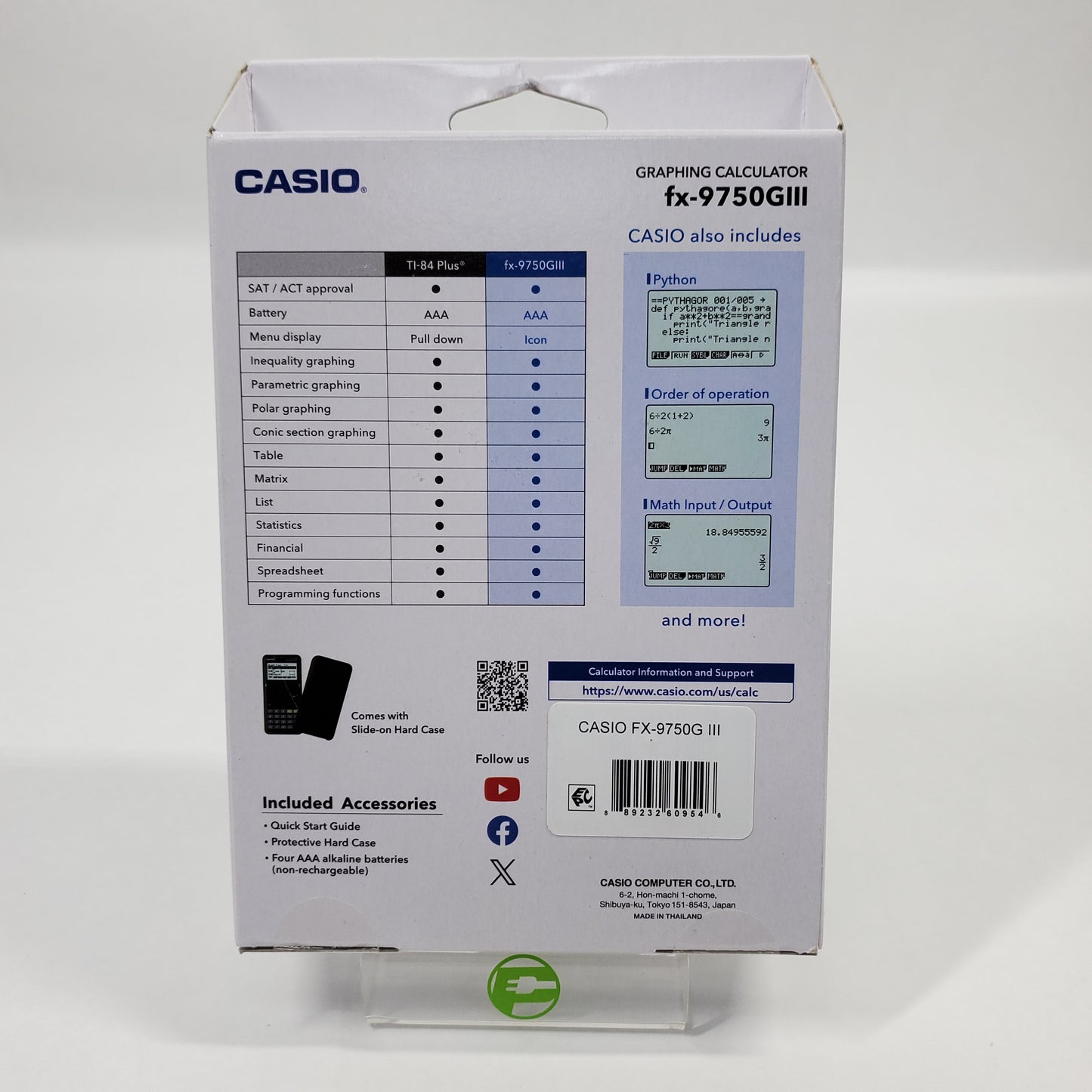 New Casio Graphing Calculator FX-9750GIII