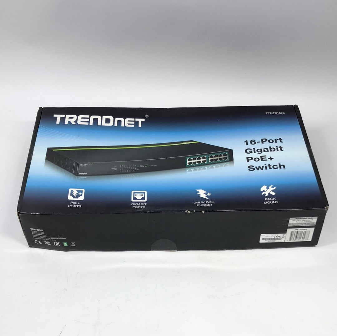 Trendnet TPE-TG160G 16 Port Gigabit PoE+ Switch