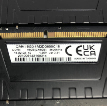 Corsair Vengeance LPX 32GB (4x8GB) DDR4 3600MHz RAM (CMK16GX4M2D3600C18)